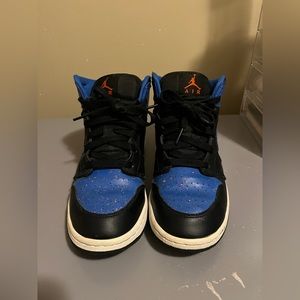 Air Jordan 1 Mid Royal Paint Splatter (2018)